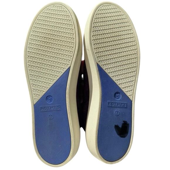 Rothy's The Original Slip On Sneakers Knitted In Fig Python Purple Size 7.5 - Picture 11 of 11